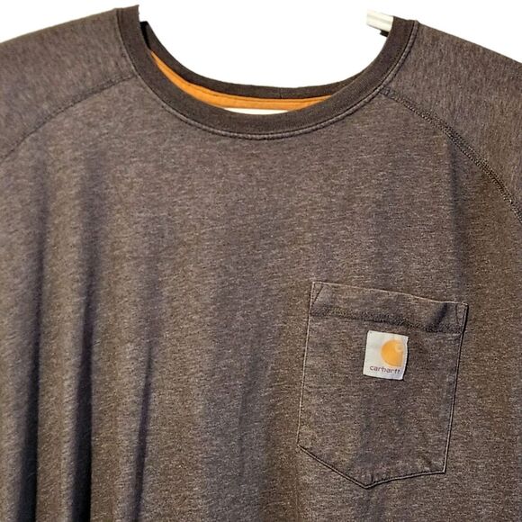 CARHARTT Relaxed Fit Crewneck Grey Pullover T-Shirt Men’s Sz 3XL Casual Workwear - Picture 7 of 10